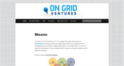 Desktop Screenshot of ongridventures.com